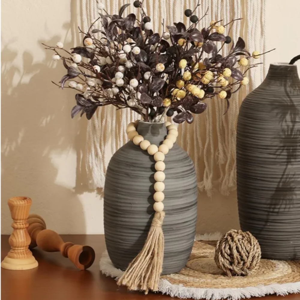 Black Gray Vase